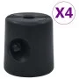 Pesos para cenador/carpa 4 unidades PE negro de vidaXL, Pesos para cenadores - Ref: Foro24-47689, Precio: 87,83 €, Descuento: %