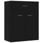 Aparador de madera contrachapada negro 60x30x75 cm de vidaXL, Aparadores - Ref: Foro24-800712, Precio: 63,34 €, Descuento: %