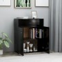 Aparador de madera contrachapada negro 60x30x75 cm de vidaXL, Aparadores - Ref: Foro24-800712, Precio: 63,34 €, Descuento: %