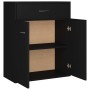 Aparador de madera contrachapada negro 60x30x75 cm de vidaXL, Aparadores - Ref: Foro24-800712, Precio: 63,34 €, Descuento: %
