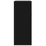 Aparador de madera contrachapada negro 60x30x75 cm de vidaXL, Aparadores - Ref: Foro24-800712, Precio: 63,34 €, Descuento: %