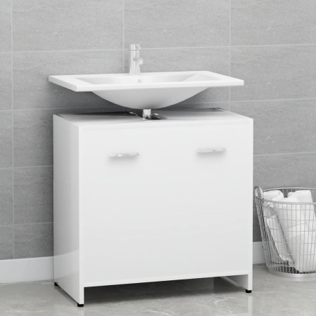 Armario de baño madera contrachapada blanco 60x33x61 cm de vidaXL, Muebles de baño - Ref: Foro24-802570, Precio: 50,06 €, Des...