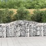 Cestas de gaviones 8 uds forma de arco hierro 400x50x80/100 cm en Macetas y jardineras | Comprar online en Foru.es