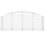 Cesta de gaviones forma arco hierro galvanizado 200x50x60/80 cm en Macetas y jardineras | Comprar online en Foru.es