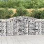 Cestas de gaviones 2 uds forma de arco hierro 400x50x100/120 cm en Macetas y jardineras | Comprar online en Foru.es