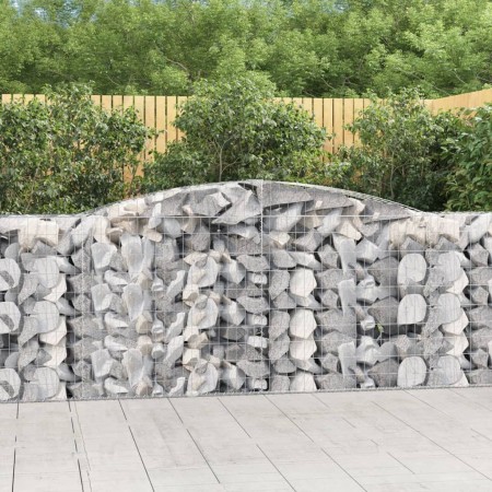 Cestas de gaviones 3 uds forma de arco hierro 400x50x100/120 cm en Macetas y jardineras | Comprar online en Foru.es
