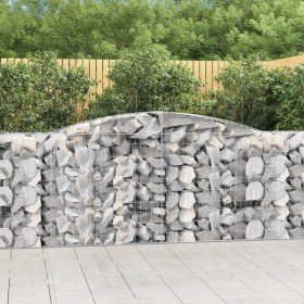 Cestas de gaviones 5 uds forma de arco hierro 400x50x100/120 cm en Macetas y jardineras | Comprar online en Foru.es