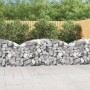 Cesta de gaviones forma arco hierro galvanizado 200x50x80/100cm en Macetas y jardineras | Comprar online en Foru.es