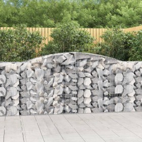 Cestas de gaviones 20 uds forma de arco hierro 400x50x100/120cm en Macetas y jardineras | Comprar online en Foru.es