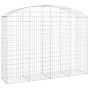 Cesta gaviones forma arco hierro galvanizado 200x50x140/160 cm en Macetas y jardineras | Comprar online en Foru.es