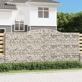 Cestas de gaviones 7 uds forma de arco hierro 400x50x180/200 cm en Macetas y jardineras | Comprar online en Foru.es