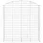 Cesta gaviones forma arco hierro galvanizado 200x50x200/220 cm en Macetas y jardineras | Comprar online en Foru.es
