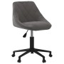 Silla de oficina giratoria de terciopelo gris oscuro de vidaXL, Sillas de oficina - Ref: Foro24-335485, Precio: 96,38 €, Desc...