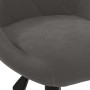 Silla de oficina giratoria de terciopelo gris oscuro de vidaXL, Sillas de oficina - Ref: Foro24-335485, Precio: 96,38 €, Desc...