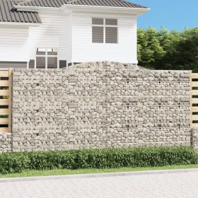 Cestas de gaviones 2 uds forma de arco hierro 400x50x200/220 cm en Macetas y jardineras | Comprar online en Foru.es