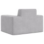 Sofá para niños felpa suave gris claro de vidaXL, Mobiliario para bebés y niños pequeños - Ref: Foro24-341810, Precio: 32,60 ...