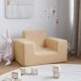 Sofá para niños felpa suave color crema de vidaXL, Mobiliario para bebés y niños pequeños - Ref: Foro24-341812, Precio: 29,91...