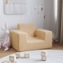 Sofá para niños felpa suave color crema de vidaXL, Mobiliario para bebés y niños pequeños - Ref: Foro24-341812, Precio: 30,18...
