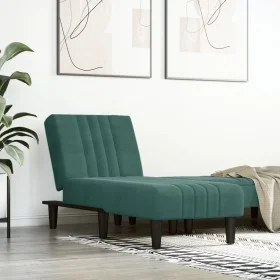 Sofá diván de terciopelo verde oscuro de vidaXL, Divanes - Ref: Foro24-352828, Precio: 150,65 €, Descuento: %