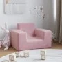 Sofá para niños felpa suave rosa de vidaXL, Mobiliario para bebés y niños pequeños - Ref: Foro24-341814, Precio: 39,74 €, Des...