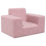 Sofá para niños felpa suave rosa de vidaXL, Mobiliario para bebés y niños pequeños - Ref: Foro24-341814, Precio: 39,23 €, Des...