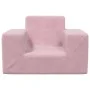 Sofá para niños felpa suave rosa de vidaXL, Mobiliario para bebés y niños pequeños - Ref: Foro24-341814, Precio: 39,74 €, Des...