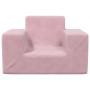 Sofá para niños felpa suave rosa de vidaXL, Mobiliario para bebés y niños pequeños - Ref: Foro24-341814, Precio: 39,23 €, Des...