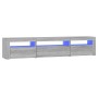Mueble de TV con luces LED gris sonoma 195x35x40 cm de vidaXL, Muebles TV - Ref: Foro24-3152744, Precio: 129,83 €, Descuento: %