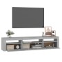 Mueble de TV con luces LED gris sonoma 195x35x40 cm de vidaXL, Muebles TV - Ref: Foro24-3152744, Precio: 129,83 €, Descuento: %