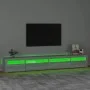Mueble de TV con luces LED gris sonoma 270x35x40 cm de vidaXL, Muebles TV - Ref: Foro24-3152752, Precio: 172,69 €, Descuento: %
