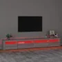 Mueble de TV con luces LED gris sonoma 270x35x40 cm de vidaXL, Muebles TV - Ref: Foro24-3152752, Precio: 172,69 €, Descuento: %