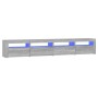 Mueble de TV con luces LED gris Sonoma 240x35x40 cm de vidaXL, Muebles TV - Ref: Foro24-3152768, Precio: 156,99 €, Descuento: %
