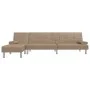 Sofá cama en forma de L cuero sintético capuchino 255x140x70 cm von vidaXL, Sofas - Ref: Foro24-3157268, Preis: 457,25 €, Rab...
