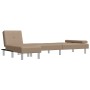 Sofá cama en forma de L cuero sintético capuchino 255x140x70 cm de vidaXL, Sofás - Ref: Foro24-3157268, Precio: 461,65 €, Des...