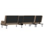 Sofá cama en forma de L cuero sintético capuchino 255x140x70 cm de vidaXL, Sofás - Ref: Foro24-3157268, Precio: 461,65 €, Des...