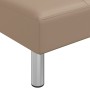 Sofá cama en forma de L cuero sintético capuchino 255x140x70 cm de vidaXL, Sofás - Ref: Foro24-3157268, Precio: 461,65 €, Des...