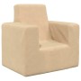 Sofá para niños felpa suave color crema de vidaXL, Mobiliario para bebés y niños pequeños - Ref: Foro24-341836, Precio: 26,29...