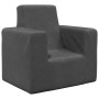 Sofá para niños felpa suave gris antracita de vidaXL, Mobiliario para bebés y niños pequeños - Ref: Foro24-341835, Precio: 37...