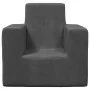 Sofá para niños felpa suave gris antracita de vidaXL, Mobiliario para bebés y niños pequeños - Ref: Foro24-341835, Precio: 37...