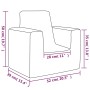Sofá para niños felpa suave gris antracita de vidaXL, Mobiliario para bebés y niños pequeños - Ref: Foro24-341835, Precio: 37...