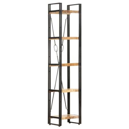Estantería de 5 niveles madera maciza mango 40x30x180 cm de vidaXL, Librerías y estanterías - Ref: Foro24-320616, Precio: 188...