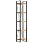 Estantería de 5 niveles madera maciza mango 40x30x180 cm de vidaXL, Librerías y estanterías - Ref: Foro24-320616, Precio: 188...