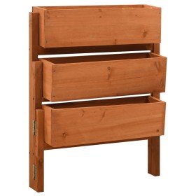 Jardinera plegable de jardín madera abeto naranja 60x14x75 cm en Macetas y jardineras | Comprar online en Foru.es