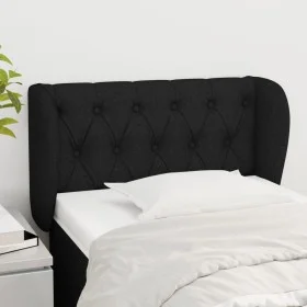Cabecero de tela negro 83x23x78/88 cm de vidaXL, Cabeceros y pies de cama - Ref: Foro24-3117456, Precio: 51,50 €, Descuento: %