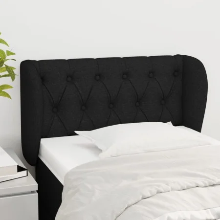 Black fabric headboard 83x23x78/88 cm by vidaXL, Headboards and footboards - Ref: Foro24-3117456, Price: 51,50 €, Discount: %