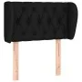 Black fabric headboard 83x23x78/88 cm by vidaXL, Headboards and footboards - Ref: Foro24-3117456, Price: 51,50 €, Discount: %