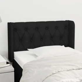 Black fabric headboard 83x16x78/88 cm by vidaXL, Headboards and footboards - Ref: Foro24-3119080, Price: 44,04 €, Discount: %