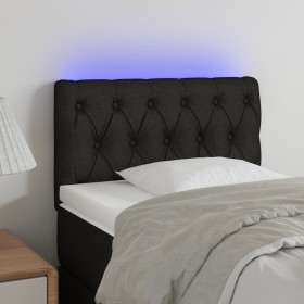 Cabecero con LED de tela negro 80x7x78/88 cm de vidaXL, Cabeceros y pies de cama - Ref: Foro24-3121924, Precio: 41,88 €, Desc...