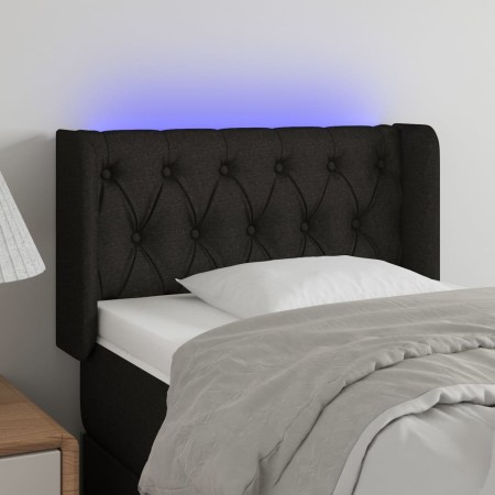 Cabecero con LED de tela negro 83x16x78/88 cm de vidaXL, Cabeceros y pies de cama - Ref: Foro24-3123548, Precio: 48,94 €, Des...