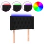 Cabecero con LED de tela negro 83x16x78/88 cm de vidaXL, Cabeceros y pies de cama - Ref: Foro24-3123548, Precio: 48,94 €, Des...